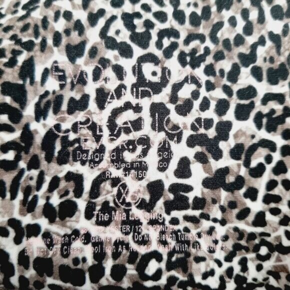 EVOLUTION & CREATION The Mia Legging High Waist Crop Leopard Print Sz XS - Picture 10 of 10